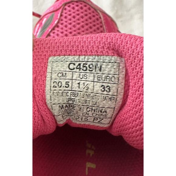 Asics Gel Kayano 21 C459N 3591 Pink Yellow Sz 1.5 Shoes Girls Kid Youth - Picture 3 of 15